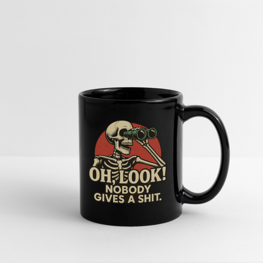 Oh Look Nobody Gives A Sh*t Full Color Mug - black
