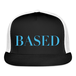 BASED Trucker Hat - black/white