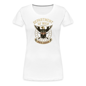 Department of War Est. 2025 Women’s Premium T-Shirt - white