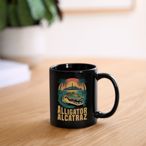Alligator Alcatraz Full Color Mug - black