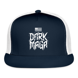 DARK MAGA Trucker Hat - navy/white