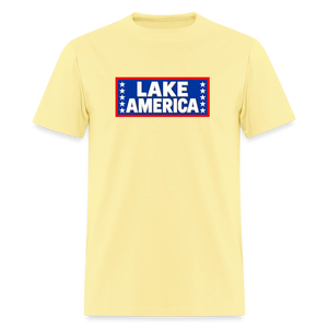 Lake America T-Shirt Men's T-Shirt - cornsilk
