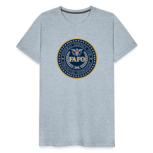 FAFO-Federal Agency for Financial Oversight Men's Premium T-Shirt - heather ice blue
