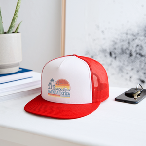 Gulf of America v2 Trucker Hat - white/red