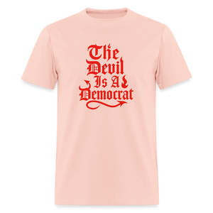 The Devil Is A Democrat T-Shirt - blush pink