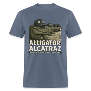 Alcatraz Gator Enforcement Men's Classic T-Shirt - denim