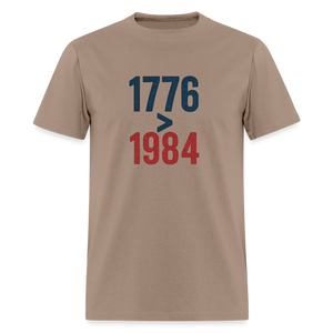 1776 > 1984 Men's T-Shirt - brown savana