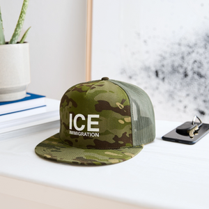 ICE Immigration Trucker Hat - MultiCam\green