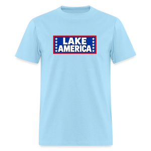 Lake America T-Shirt Men's T-Shirt - powder blue