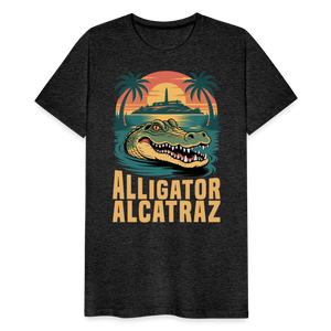 Alligator Alcatraz Men's Premium T-Shirt - charcoal grey
