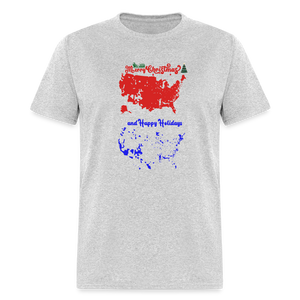 Merry Christmas and Happy Holidays Funny Unisex Classic T-Shirt - heather gray