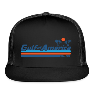 Gulf of America Trucker Hat - black/black