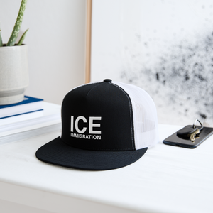 ICE Immigration Trucker Hat - black/white