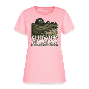Alcatraz Gator Enforcement Women's T-Shirt - pink