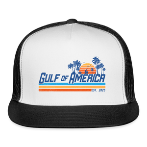 Gulf of America Trucker Hat - white/black