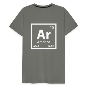Ar – America Men's Premium T-Shirt - asphalt gray