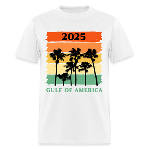 Gulf of America Palm Trees Unisex Classic T-Shirt - white