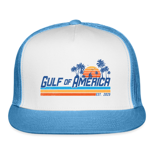 Gulf of America Trucker Hat - white/blue