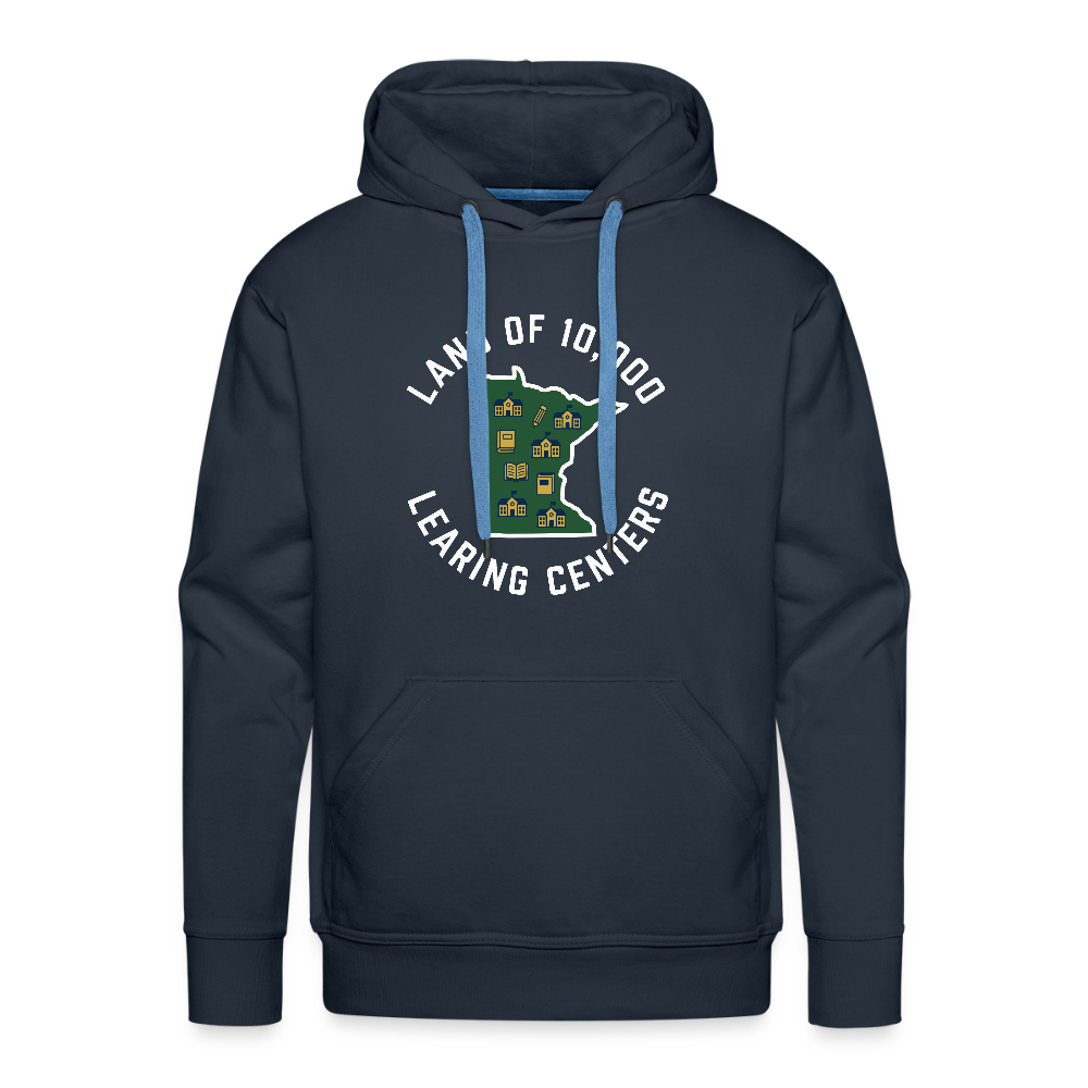 Land of 10,000 Learning Centers Funny Men’s Premium Hoodie - navy