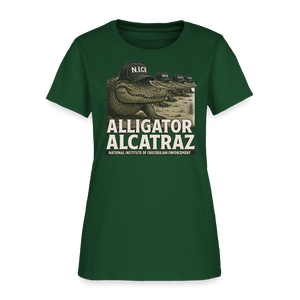 Alcatraz Gator Enforcement Women's T-Shirt - forest green