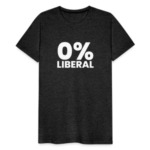 0% Liberal Men's Premium T-Shirt - charcoal grey