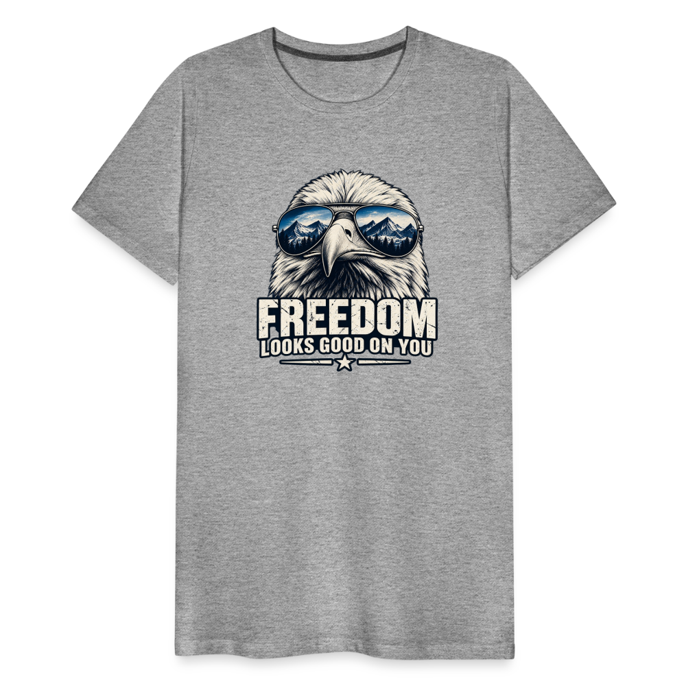Freedom Looks Good on You Premium T-Shirt - heather gray