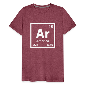 Ar – America Men's Premium T-Shirt - heather burgundy