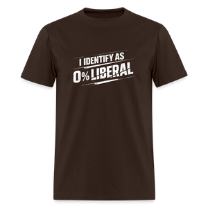I Identify as 0% Liberal Classic Men’s T-Shirt - brown