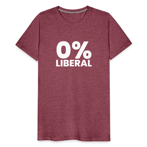 0% Liberal Men's Premium T-Shirt - heather burgundy