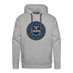 FAFO-Federal Agency for Financial Oversight Men’s Premium Hoodie - heather grey