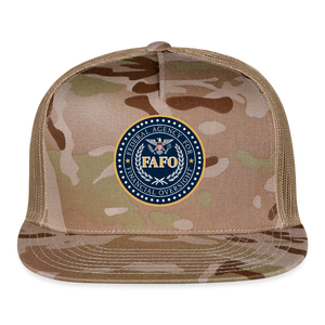 FAFO-Federal Agency for Financial Oversight Trucker Hat - MultiCam\tan