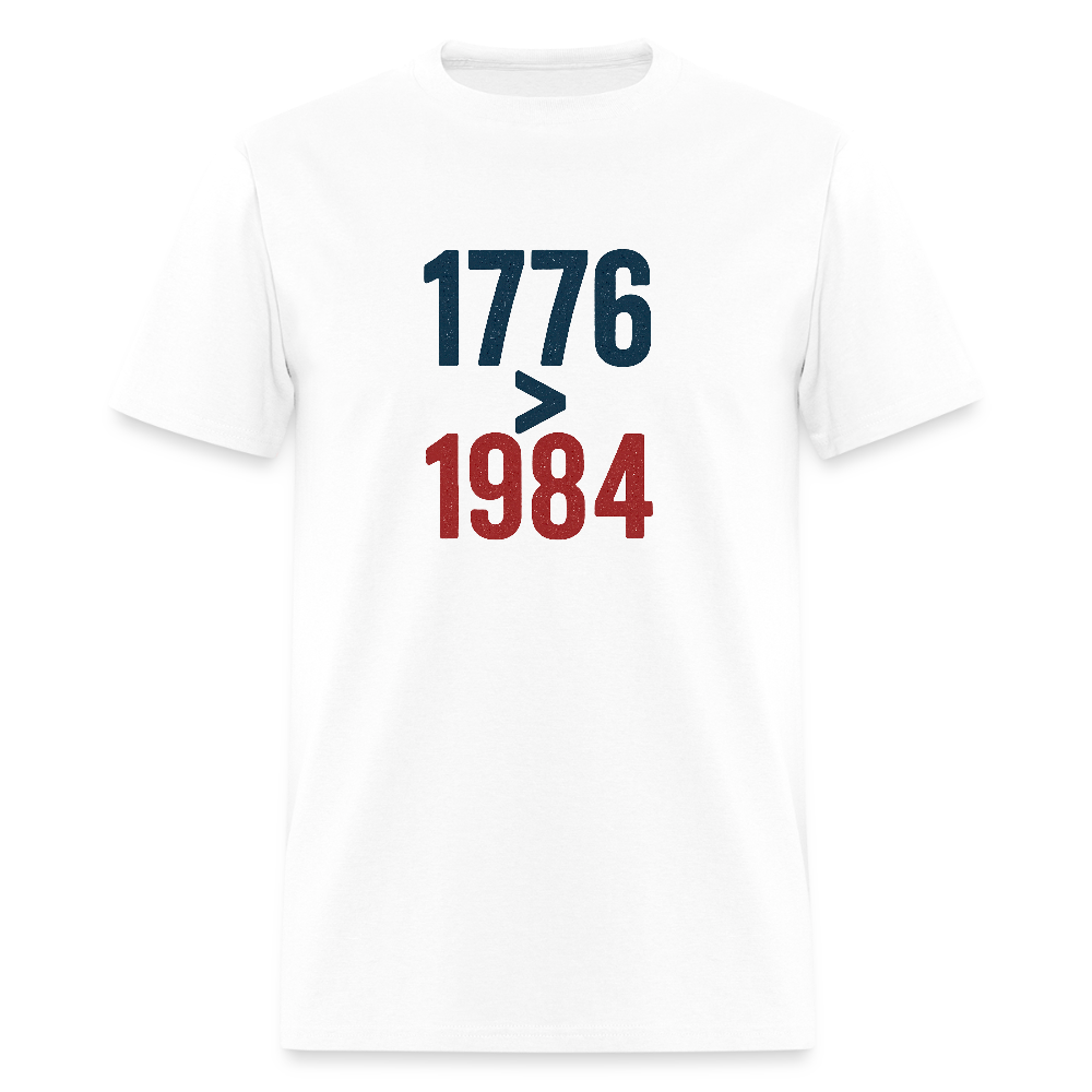 1776 > 1984 Men's T-Shirt - white