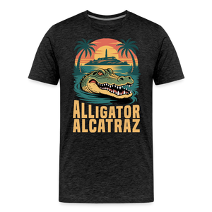 Alligator Alcatraz Men's Premium T-Shirt - charcoal grey