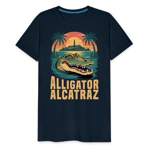 Alligator Alcatraz Men's Premium T-Shirt - deep navy