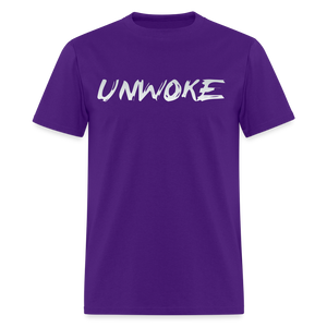 UNWOKE - Anti Woke Classic T-Shirt - purple