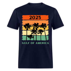 Gulf of America Palm Trees Unisex Classic T-Shirt - navy