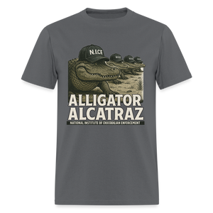 Alcatraz Gator Enforcement Men's Classic T-Shirt - charcoal