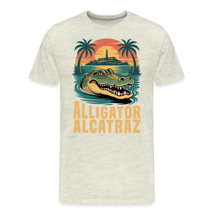Alligator Alcatraz Men's Premium T-Shirt - heather oatmeal