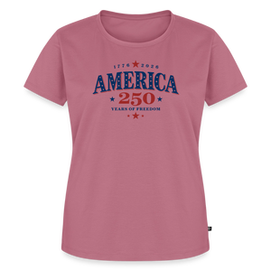 America 250 Years Freedom Retro Americana Graphic Women’s Premium T-Shirt - mauve