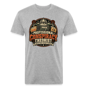 Professional Conspiracy Theorist – Men’s Fitted Graphic T-Shirt - heather gray