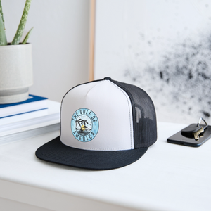 Gulf of America Blue Trucker Hat - white/black