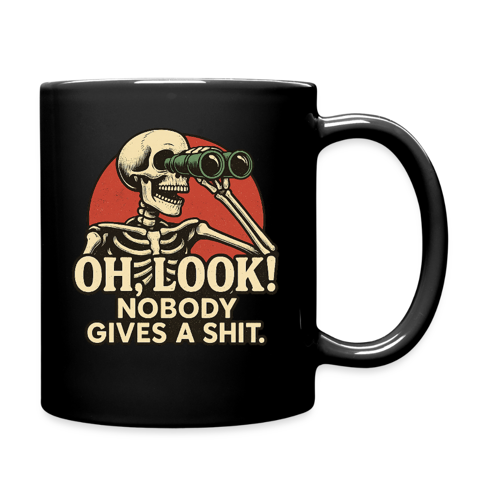 Oh Look Nobody Gives A Sh*t Full Color Mug - black