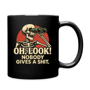Oh Look Nobody Gives A Sh*t Full Color Mug - black