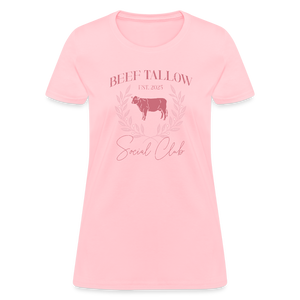 Beef Tallow Social Club Women's T-Shirt - pink