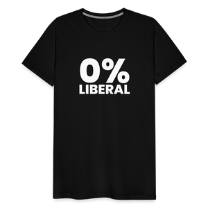 0% Liberal Men's Premium T-Shirt - black