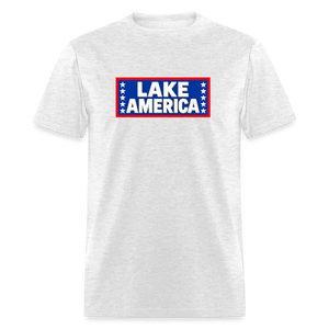 Lake America T-Shirt Men's T-Shirt - light heather gray