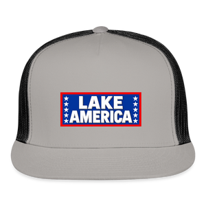 Lake America Trucker Hat - gray/black
