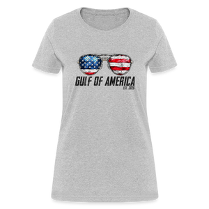 Gulf of America Sunglasses Patriotic Women's T-Shirt - heather gray