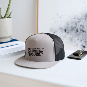 I Still Owe Money to Columbia House Trucker Hat - gray/black