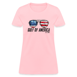Gulf of America Sunglasses Patriotic Women's T-Shirt - pink